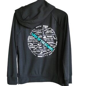 Lake of the Ozarks Hoodie, M: Upcycled Pullover Sweatshirt, Landmarks Marinas